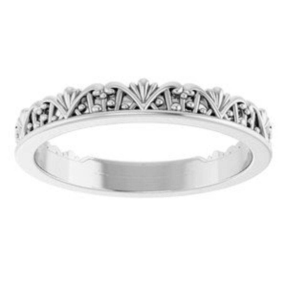 Sterling Silver Stackable Crown Ring - image 3